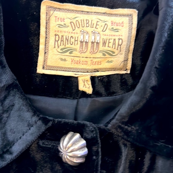 Vintage Double D Ranch Velvet Floral Jacket Western Conchos Rayon - Picture 2 of 11
